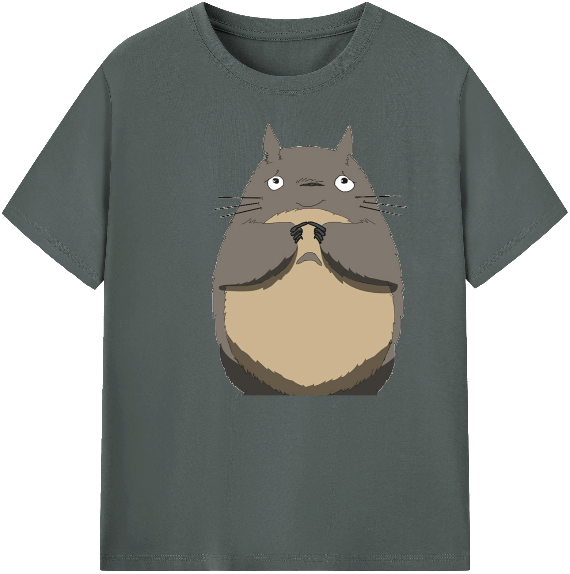 （画像用） となりのトトロ 草壁メイ 草壁サツキ My Neighbor Totoro Satsuki Kusakabe Mei Kusakabe 綿100％ メンズ半袖Tシャツ｜肌触りやわらか＆通気性